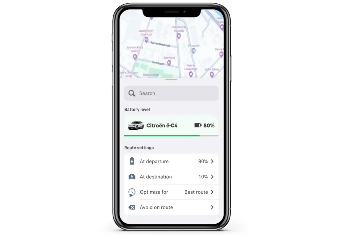 e-ROUTES par Free2Move charge