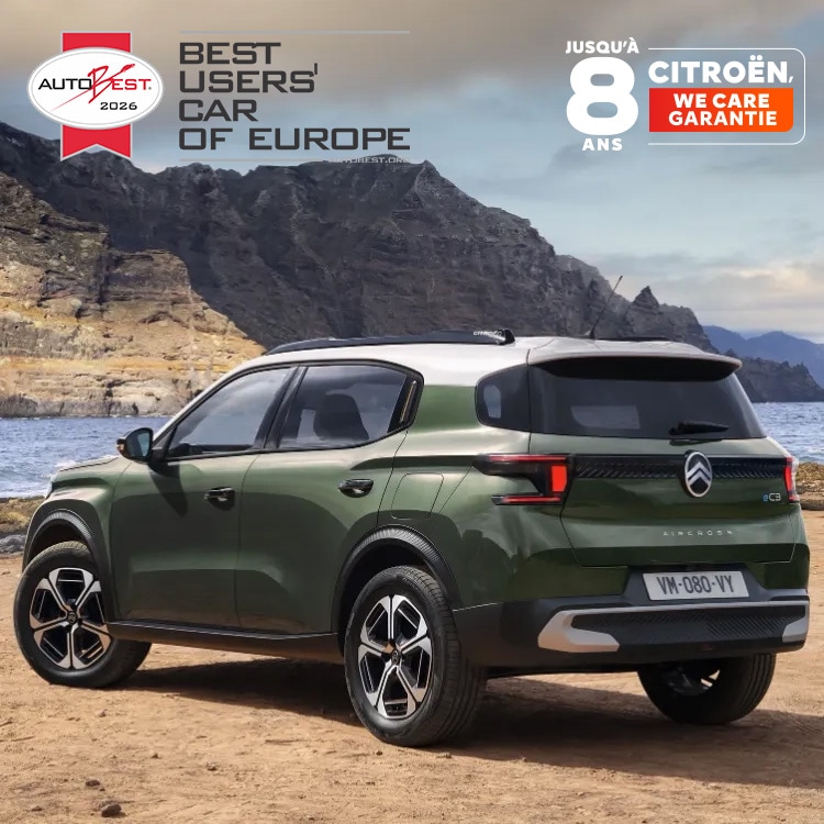 New ë-C3 Aircross in a forest