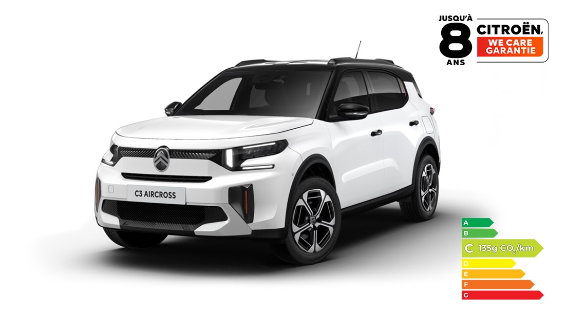 C3 Aircross Turbo 100ch boîte manuelle YOU chez Citroën Saint-Denis et Citroën Paris 15ème NEUBAUER