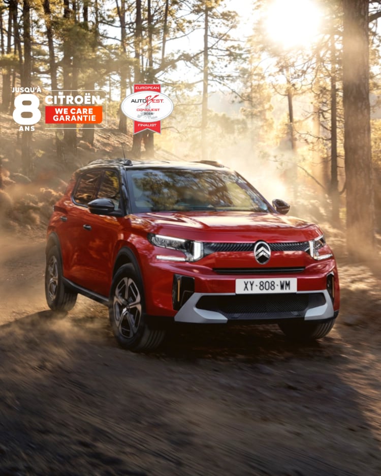 New ë-C3 Aircross in a forest