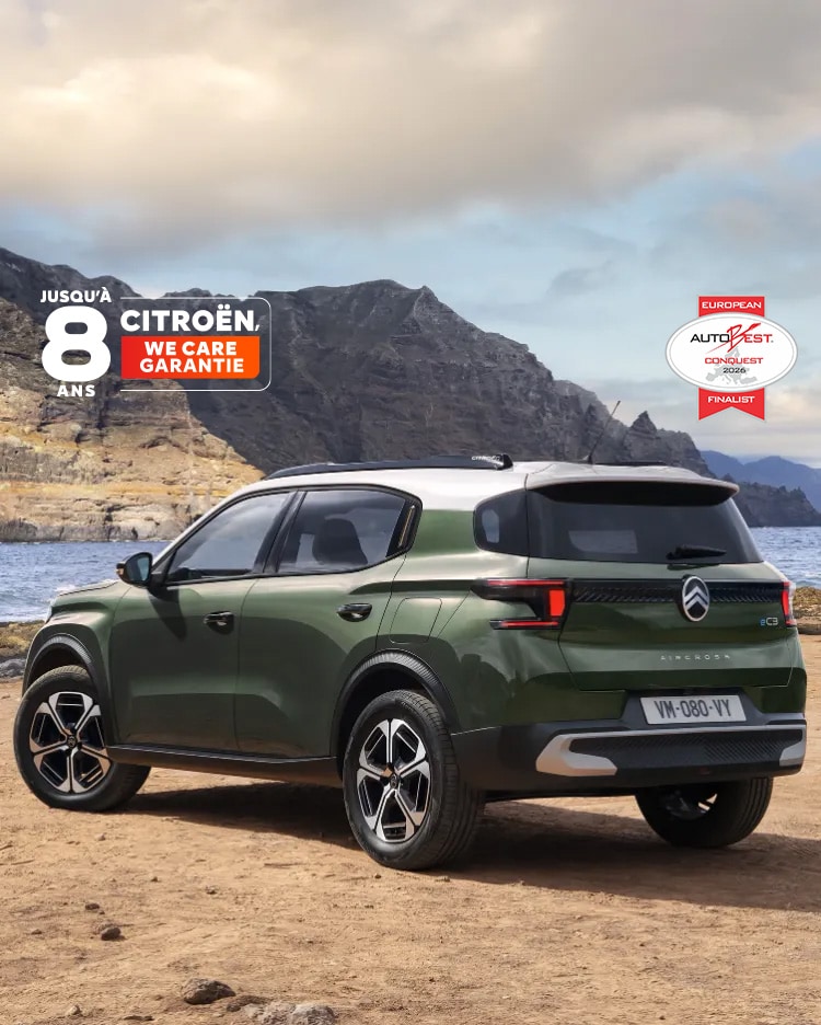 New ë-C3 Aircross in a forest